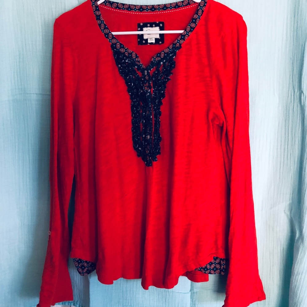 Anthro Postmark long sleeve Henley shirt